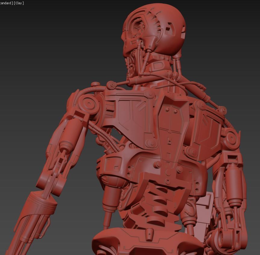 T-800 Terminator 2 Judgment Day High Detal 3D print model_22