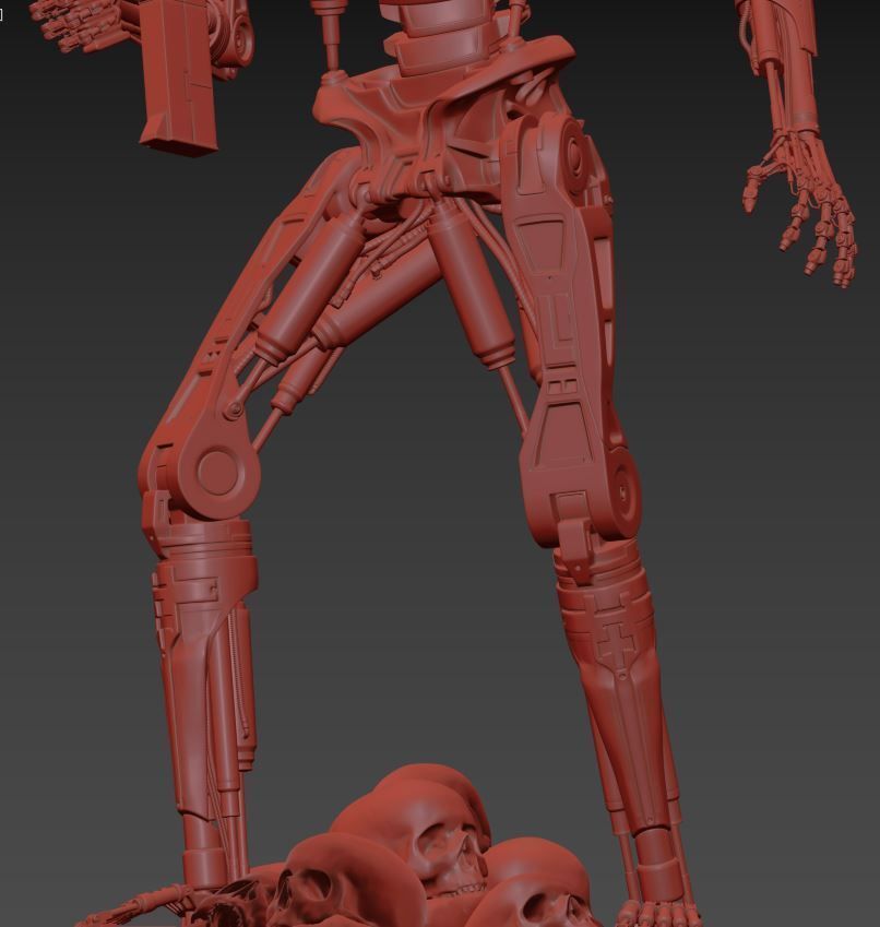 T-800 Terminator 2 Judgment Day High Detal 3D print model_23