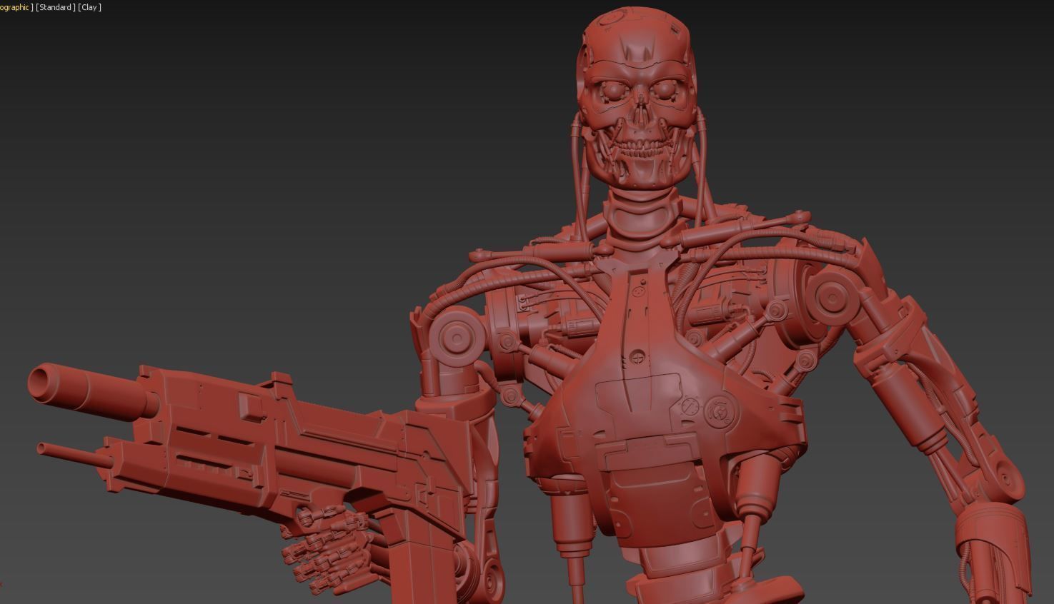 T-800 Terminator 2 Judgment Day High Detal 3D print model_18