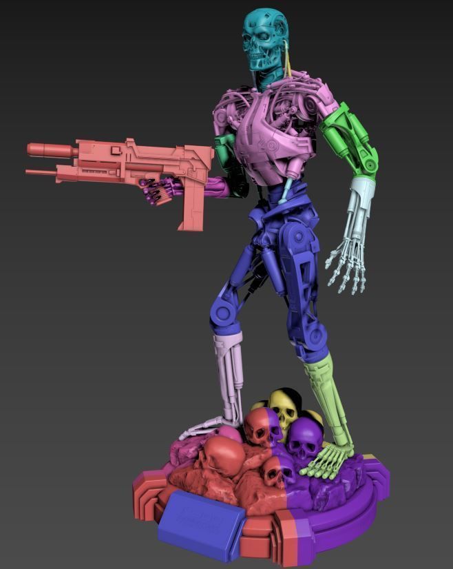 T-800 Terminator 2 Judgment Day High Detal 3D print model_33