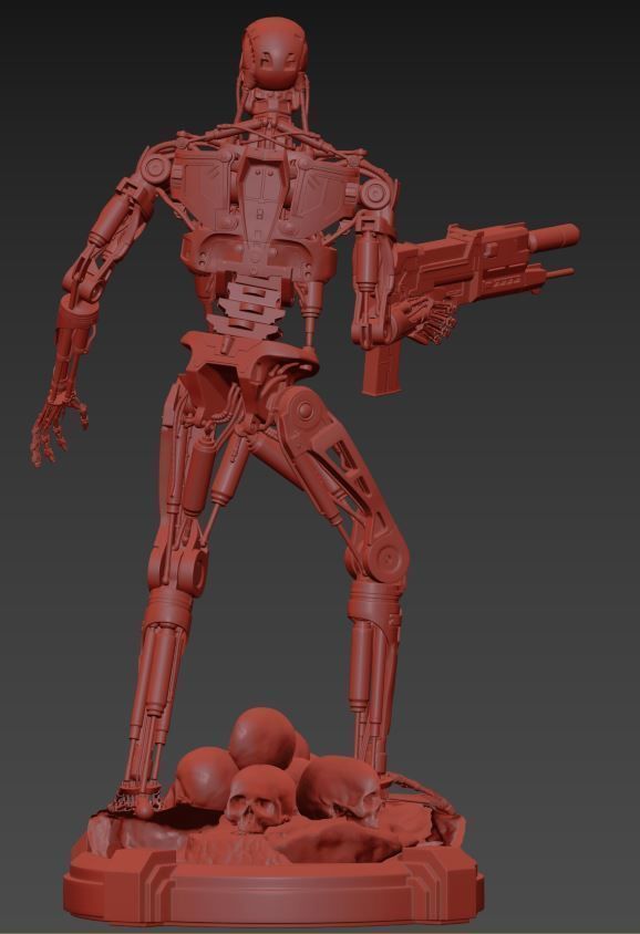 T-800 Terminator 2 Judgment Day High Detal 3D print model_14