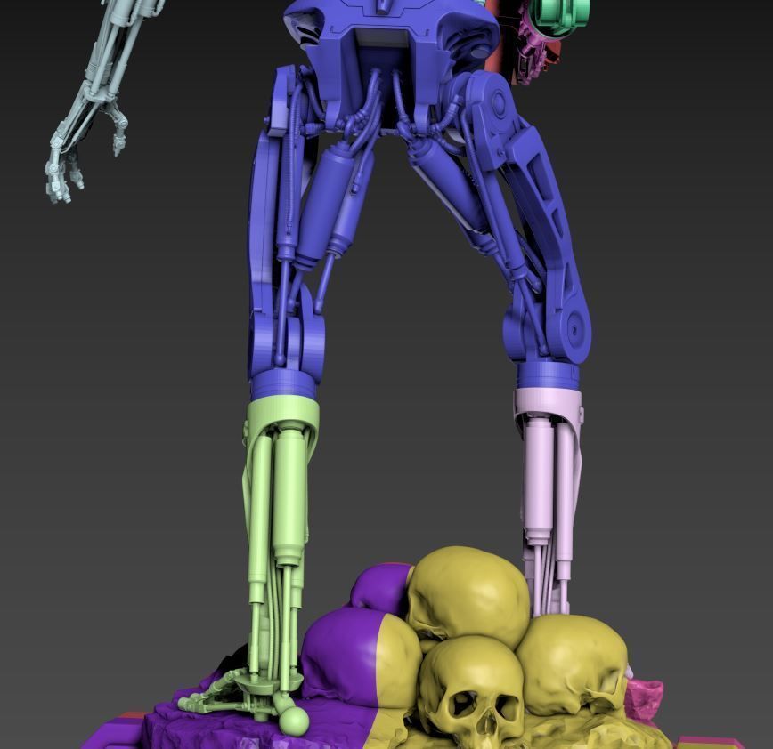 T-800 Terminator 2 Judgment Day High Detal 3D print model_38