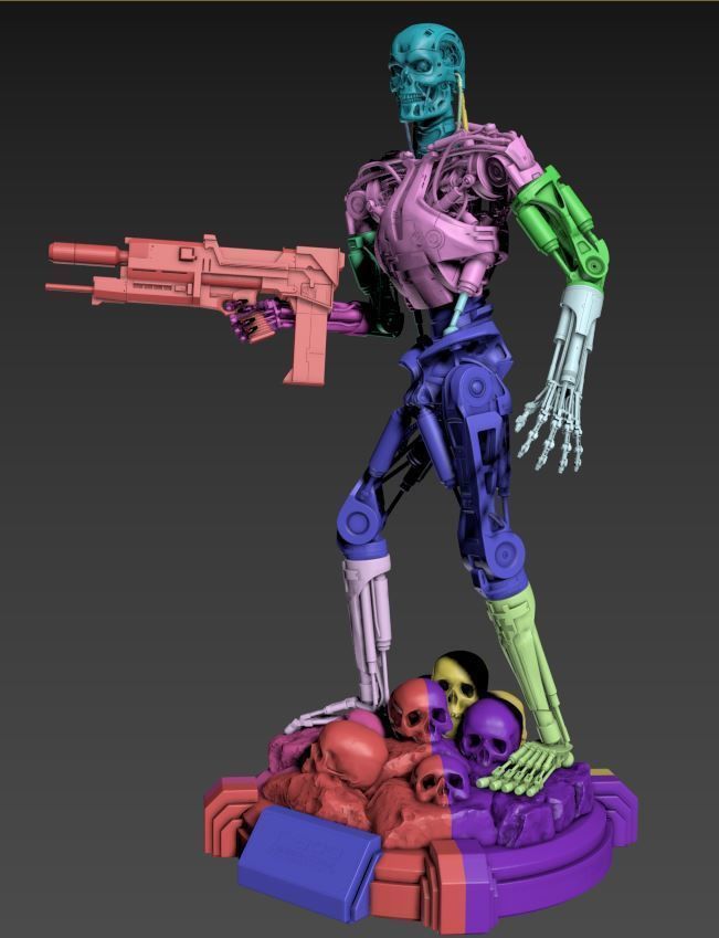 T-800 Terminator 2 Judgment Day High Detal 3D print model_41