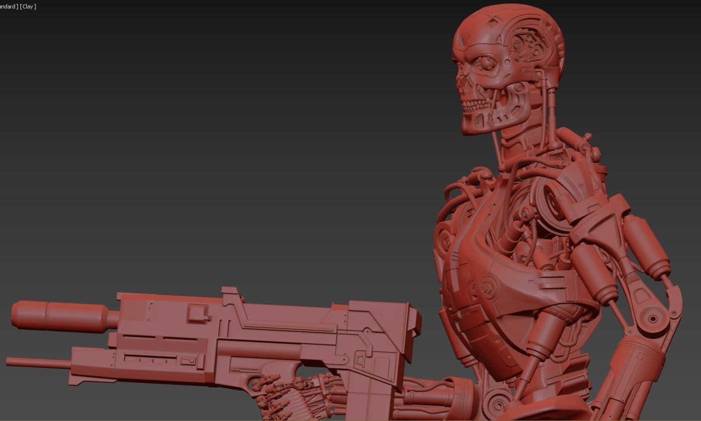 T-800 Terminator 2 Judgment Day High Detal 3D print model_29