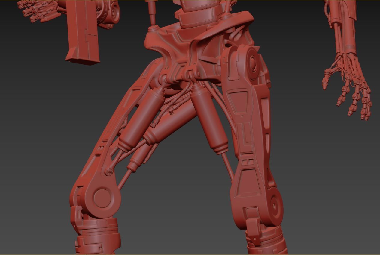 T-800 Terminator 2 Judgment Day High Detal 3D print model_25