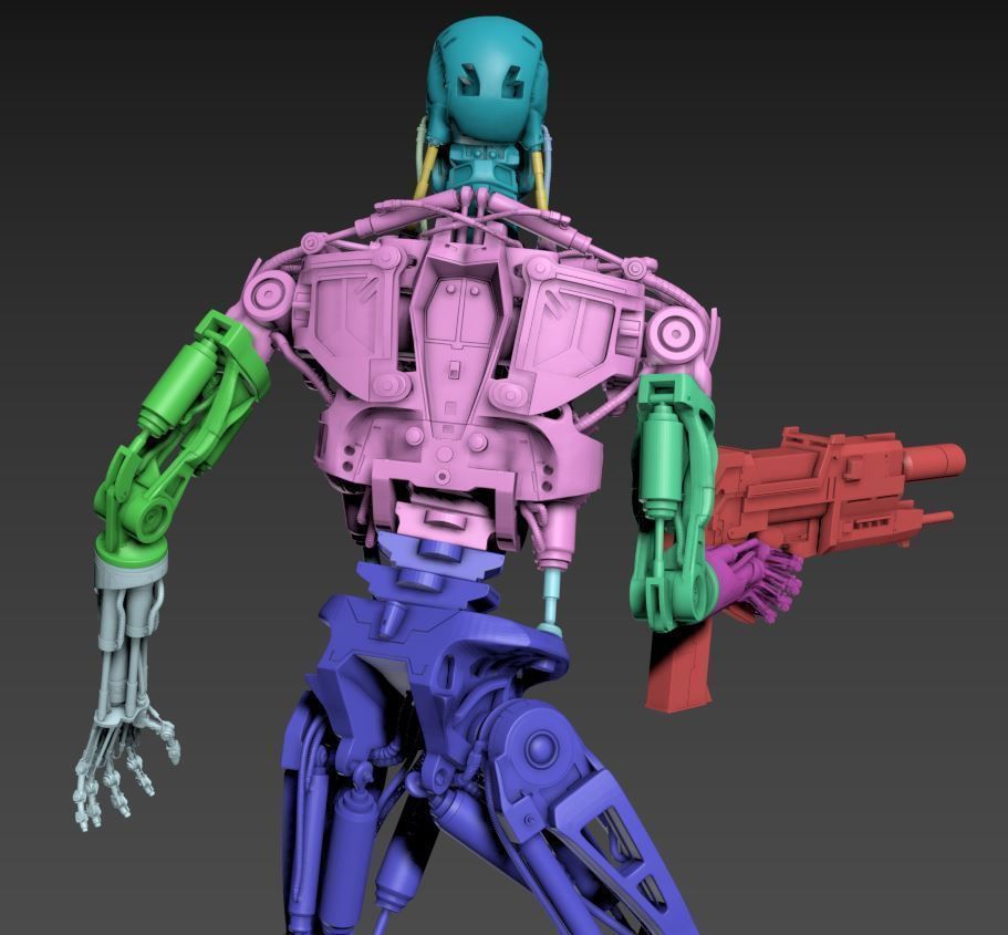 T-800 Terminator 2 Judgment Day High Detal 3D print model_42