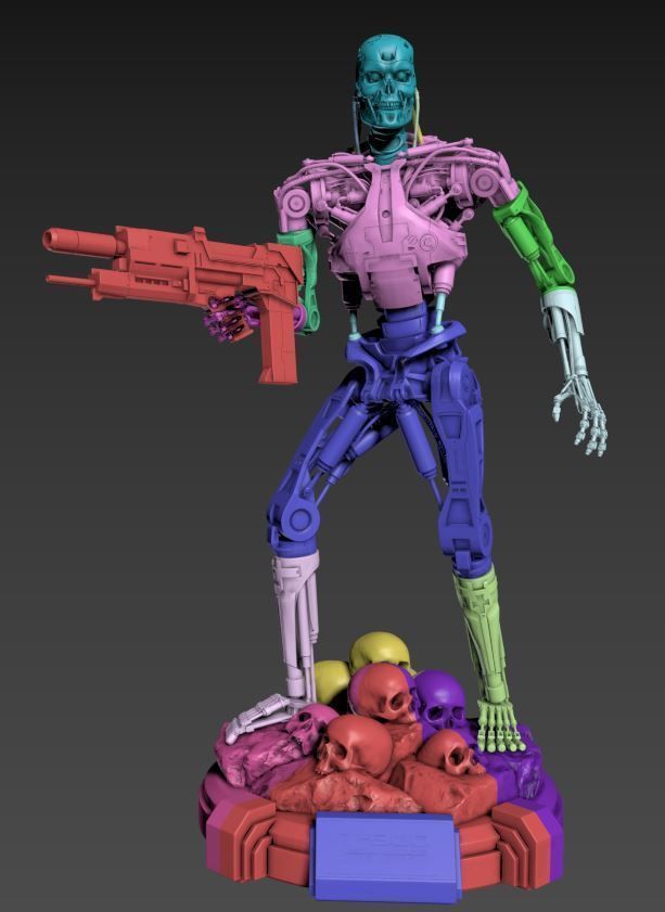 T-800 Terminator 2 Judgment Day High Detal 3D print model_39