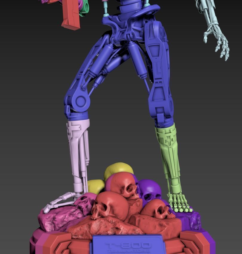 T-800 Terminator 2 Judgment Day High Detal 3D print model_40