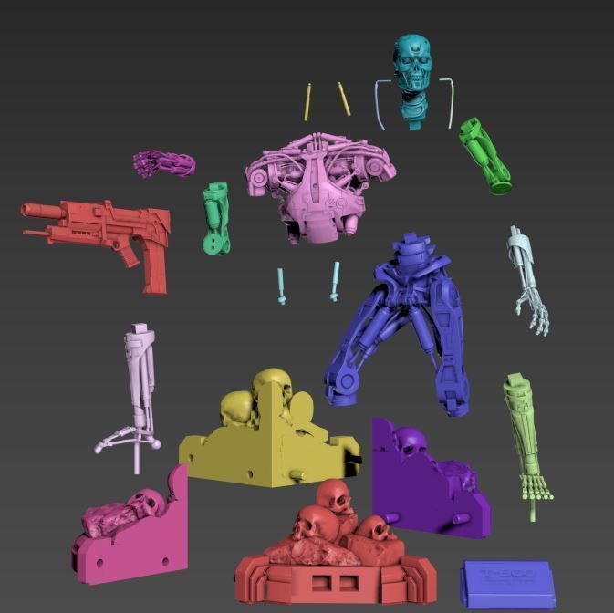 T-800 Terminator 2 Judgment Day High Detal 3D print model_45