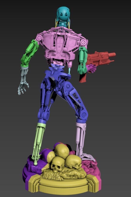 T-800 Terminator 2 Judgment Day High Detal 3D print model_34