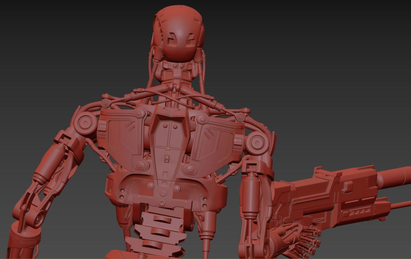 T-800 Terminator 2 Judgment Day High Detal 3D print model_16