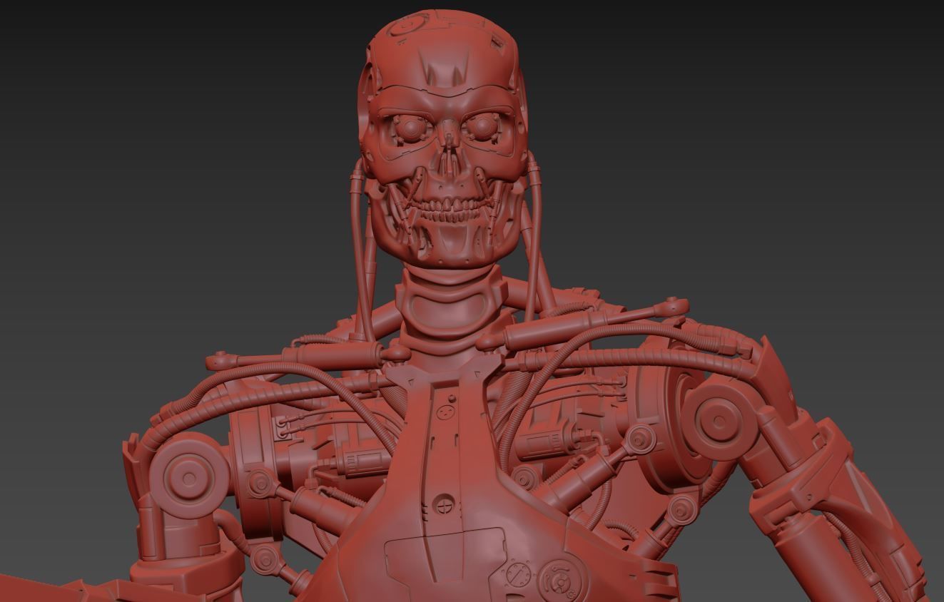 T-800 Terminator 2 Judgment Day High Detal 3D print model_19