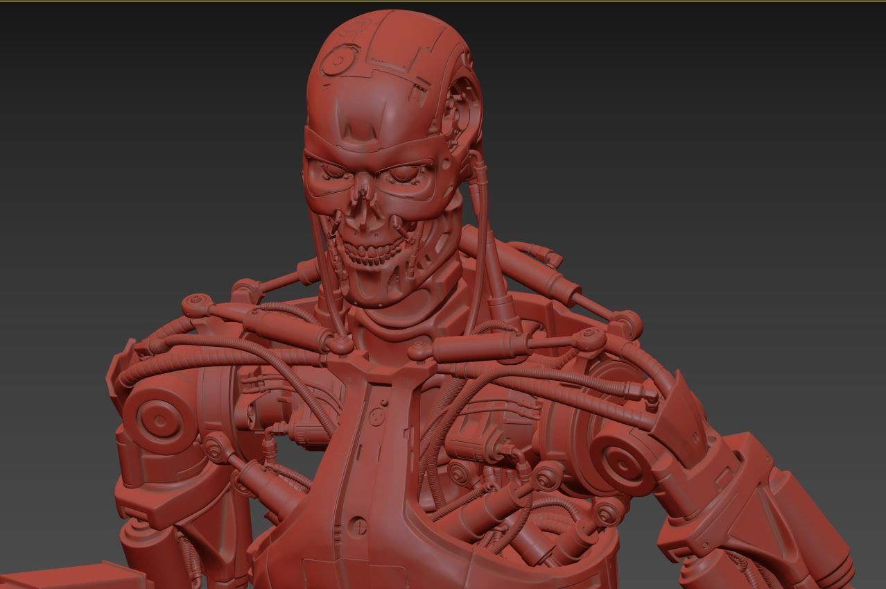 T-800 Terminator 2 Judgment Day High Detal 3D print model_31