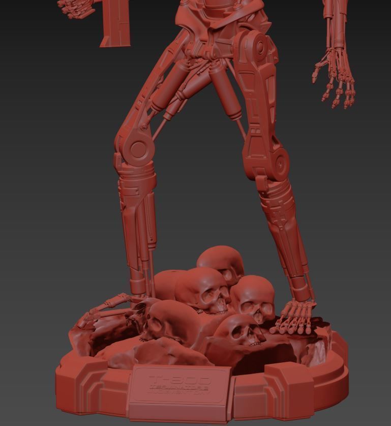 T-800 Terminator 2 Judgment Day High Detal 3D print model_27