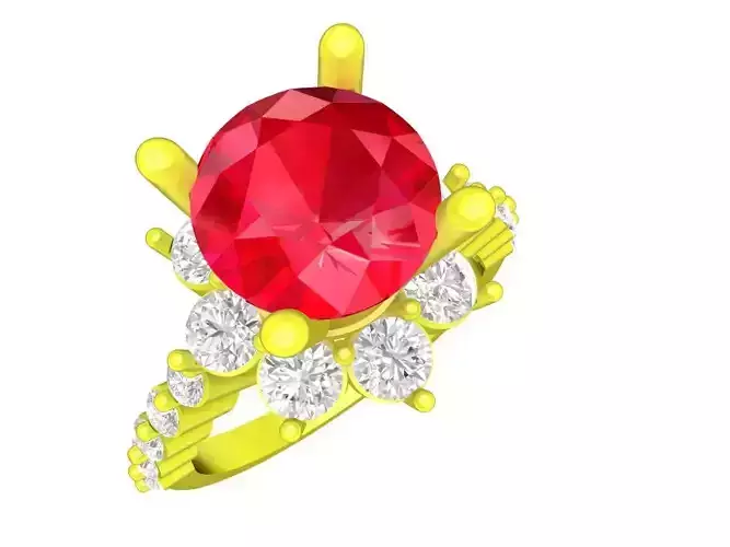 Hongkong Diamond Women Ring A4850