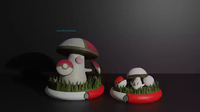 Foongus and Amoonguss 3D print model 3D print model