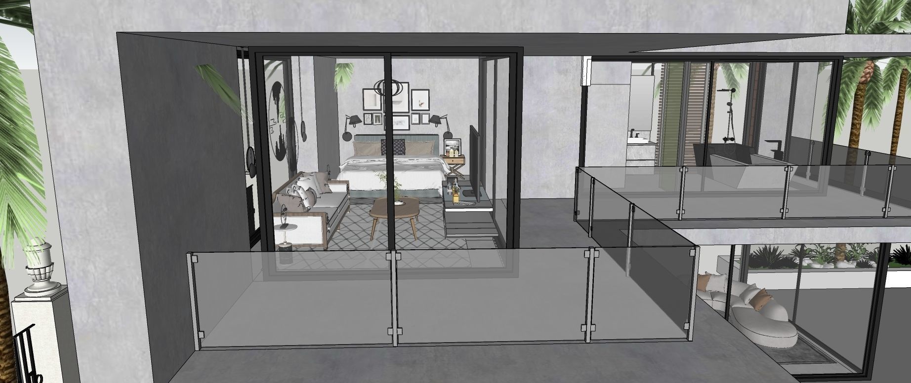 Modern Villa  3D model_2