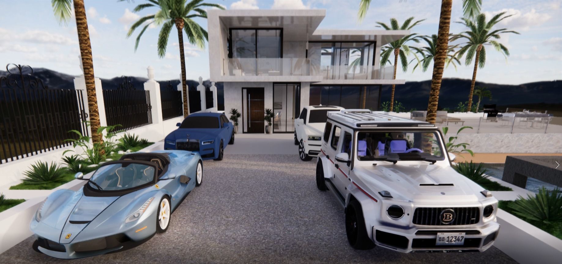 Modern Villa  3D model_5