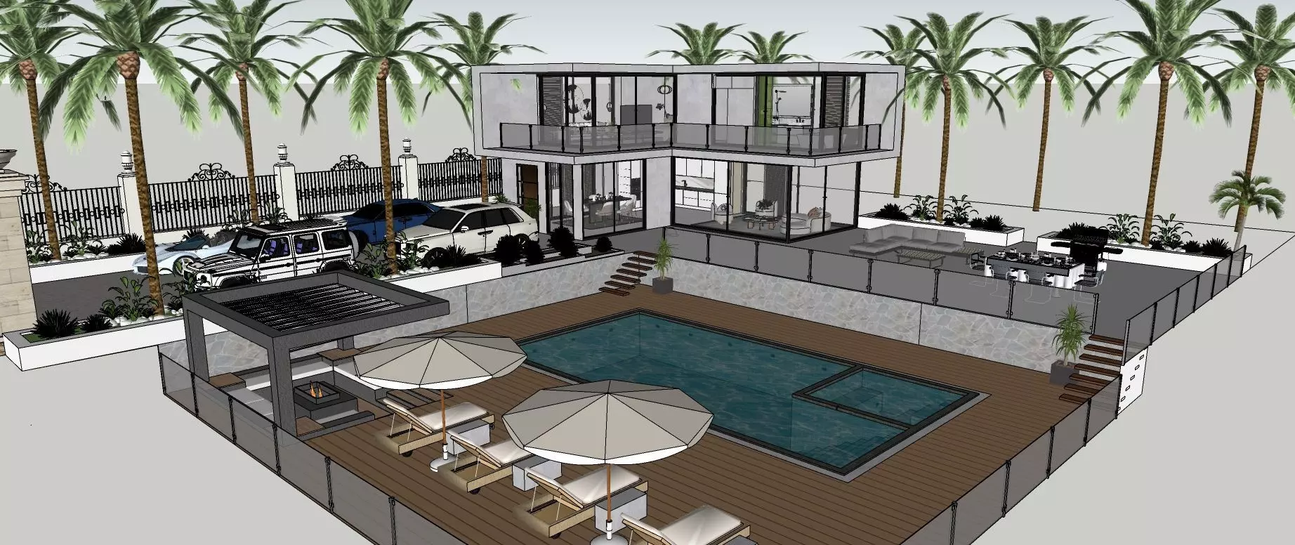 Modern Villa  3D model_0