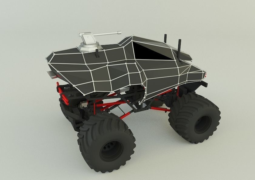 monster trucks 2  3D model_2