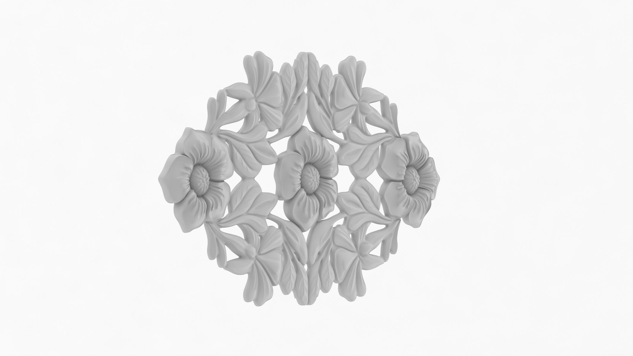 Cartouche Ornament 011 3D model_1