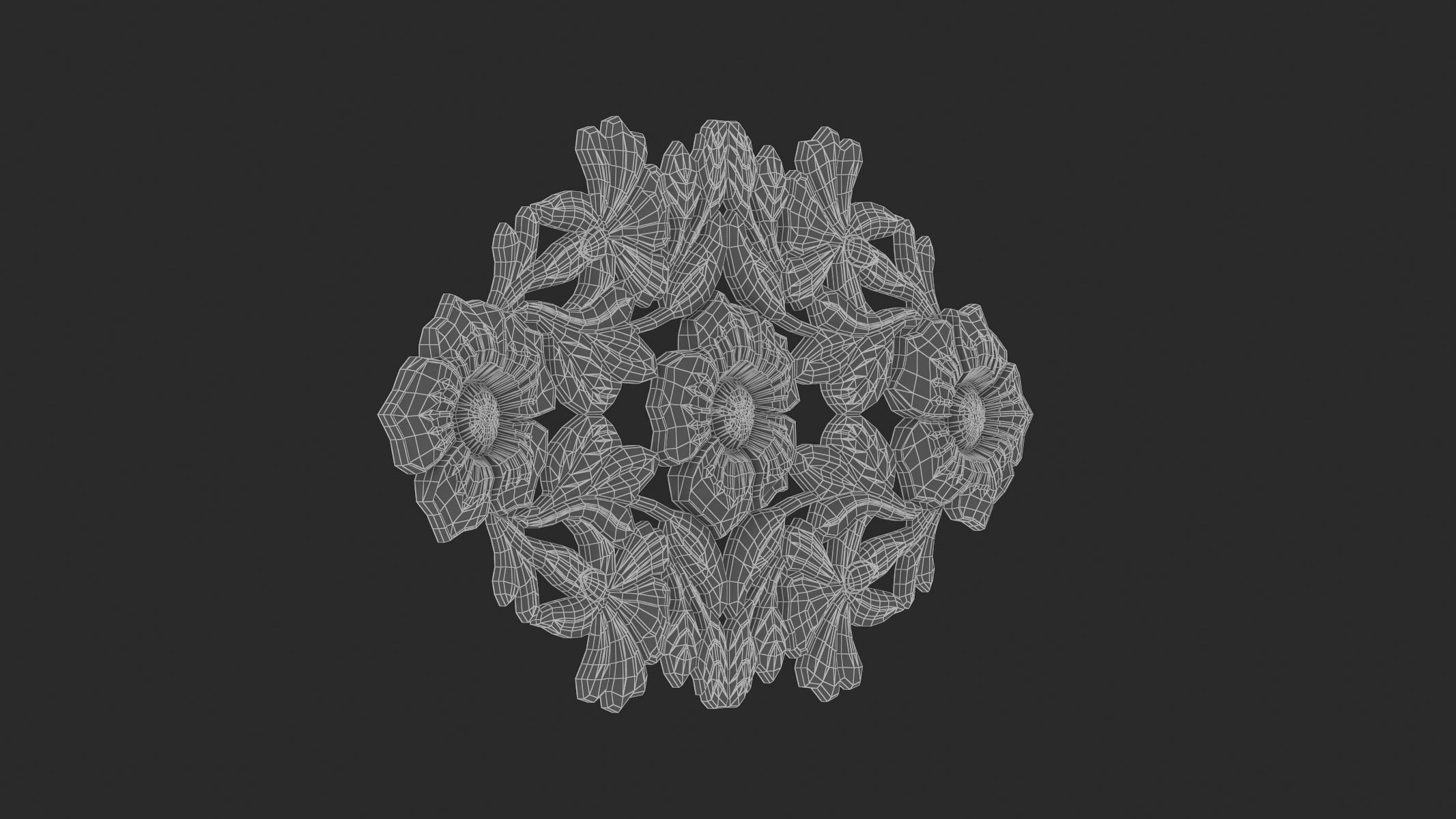 Cartouche Ornament 011 3D model_6