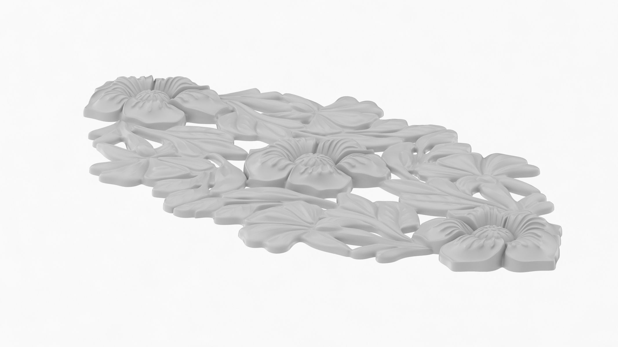 Cartouche Ornament 011 3D model_4