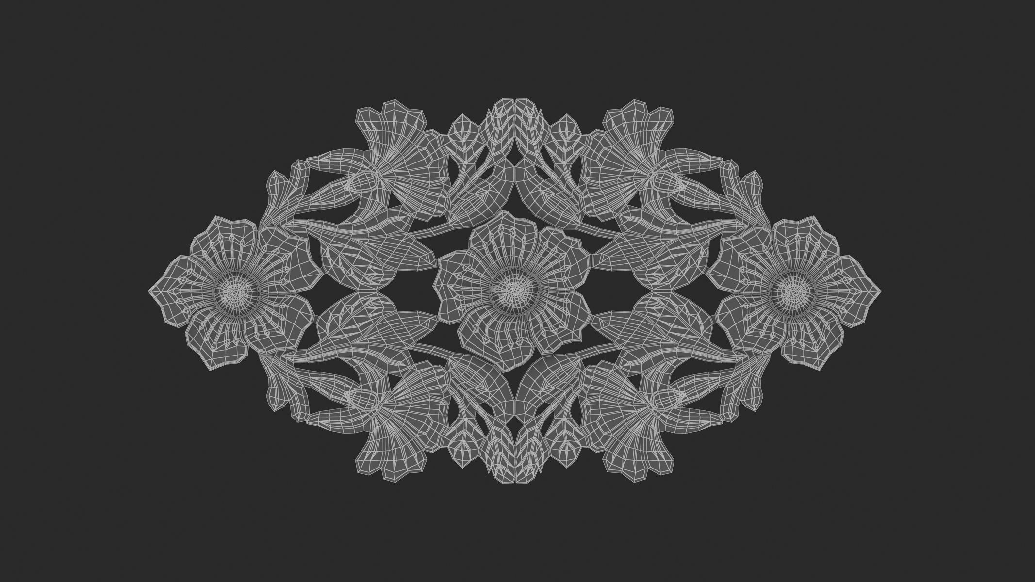 Cartouche Ornament 011 3D model_5