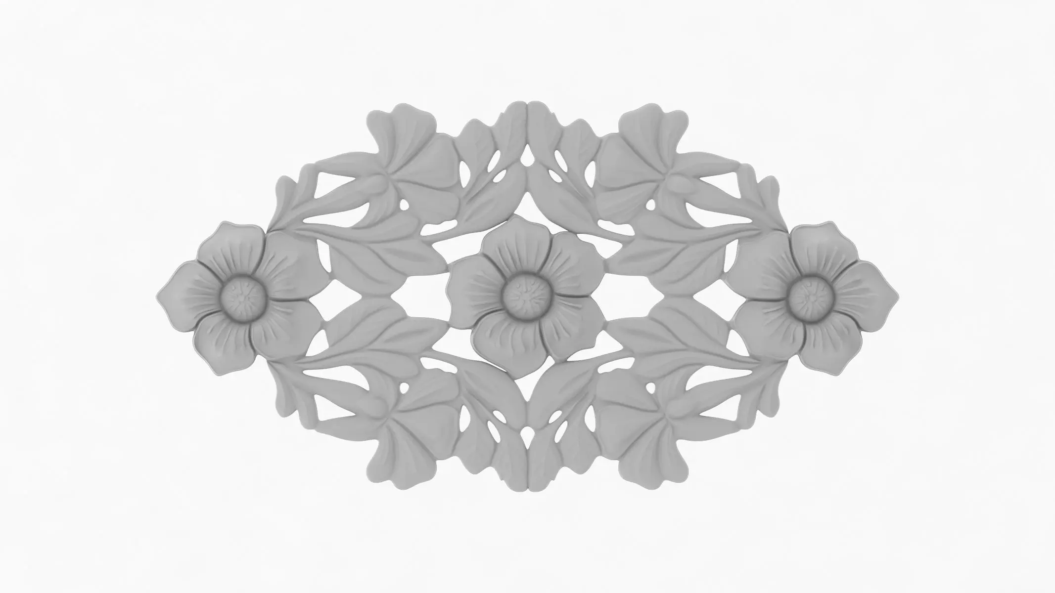 Cartouche Ornament 011 3D model_0