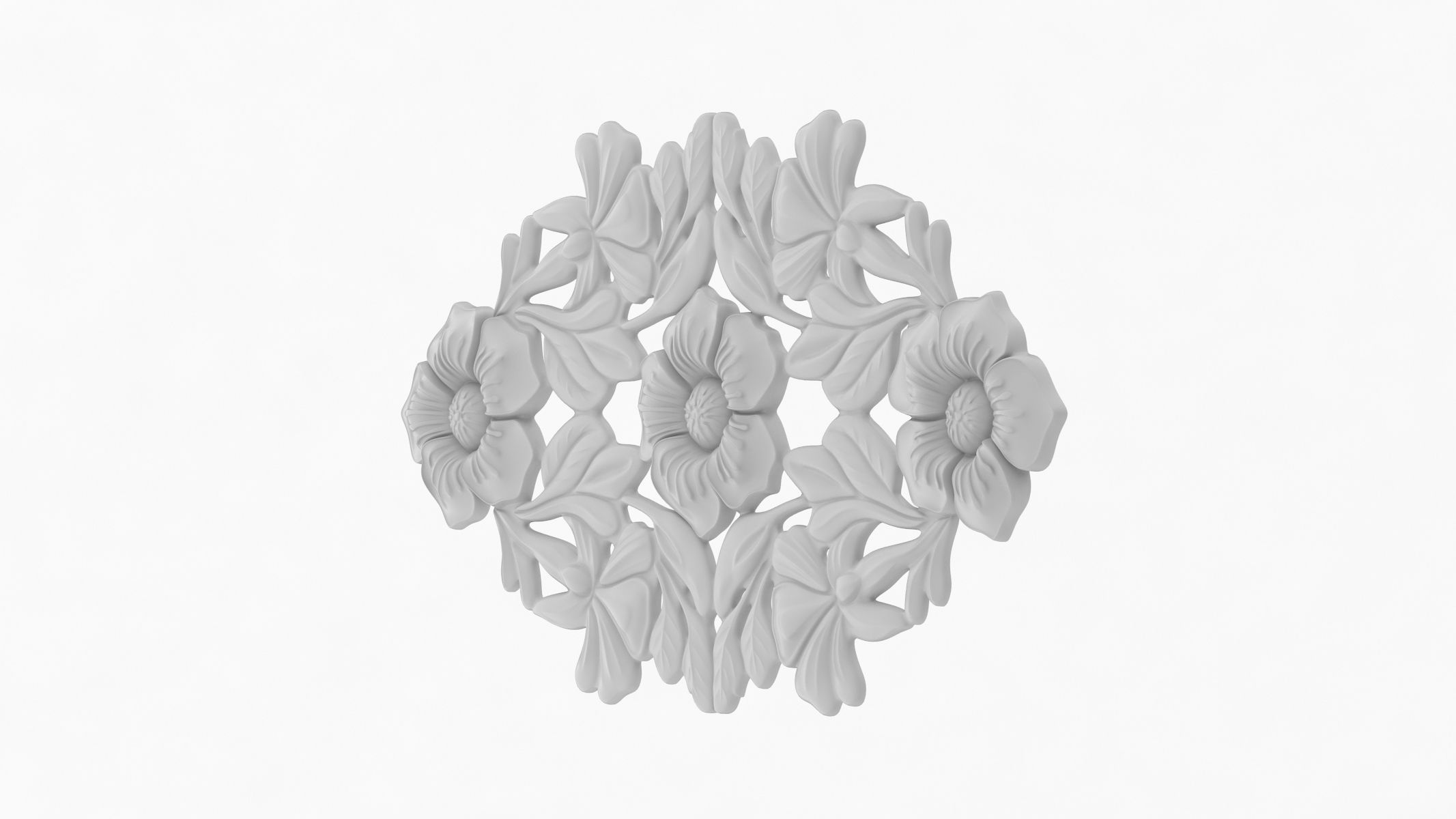 Cartouche Ornament 011 3D model_2