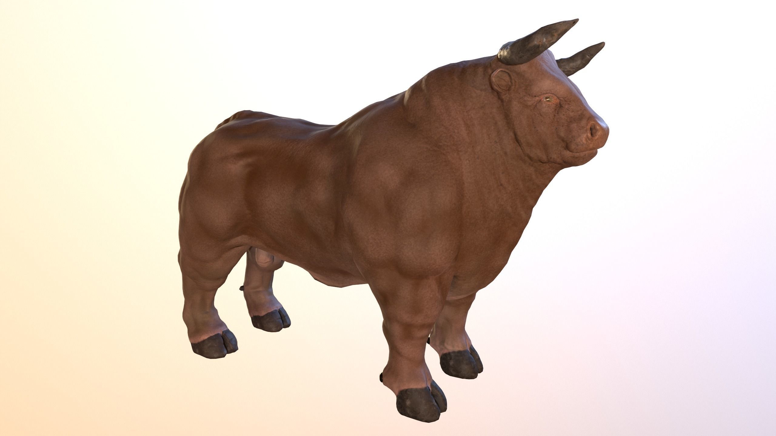 Cretan Bull 3D model_1