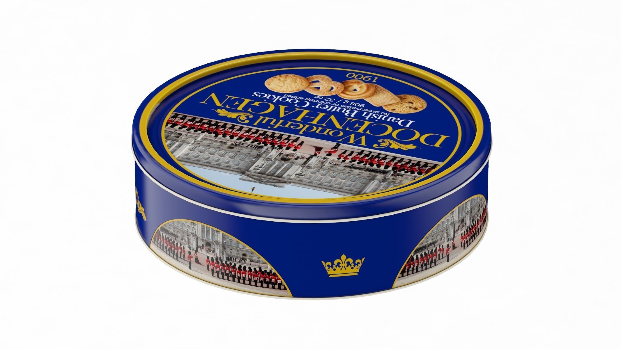 Cookies Biscuit Box Low Poly PBR Realistic Low-poly 3D model_1