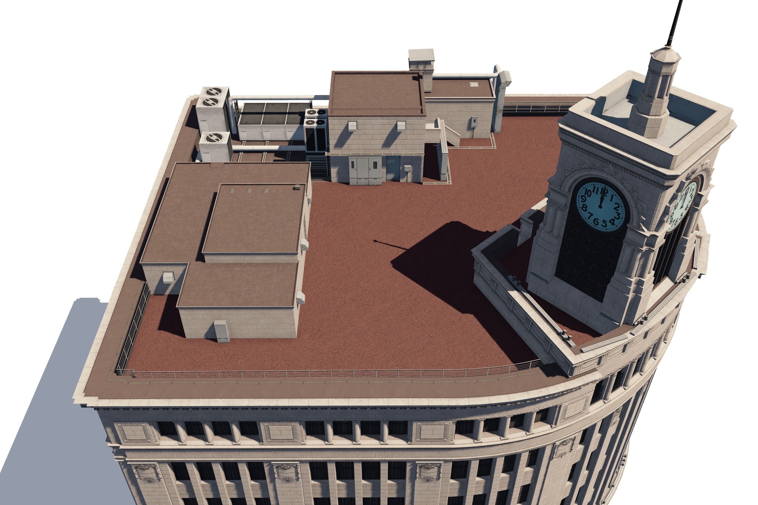 Wako Department Store Low-poly 3D model_4