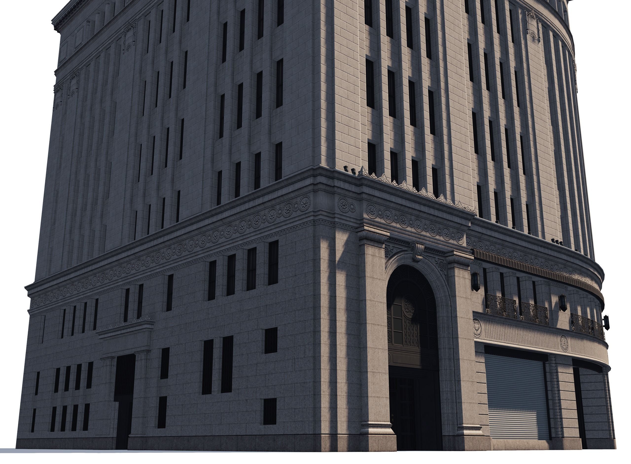 Wako Department Store Low-poly 3D model_2