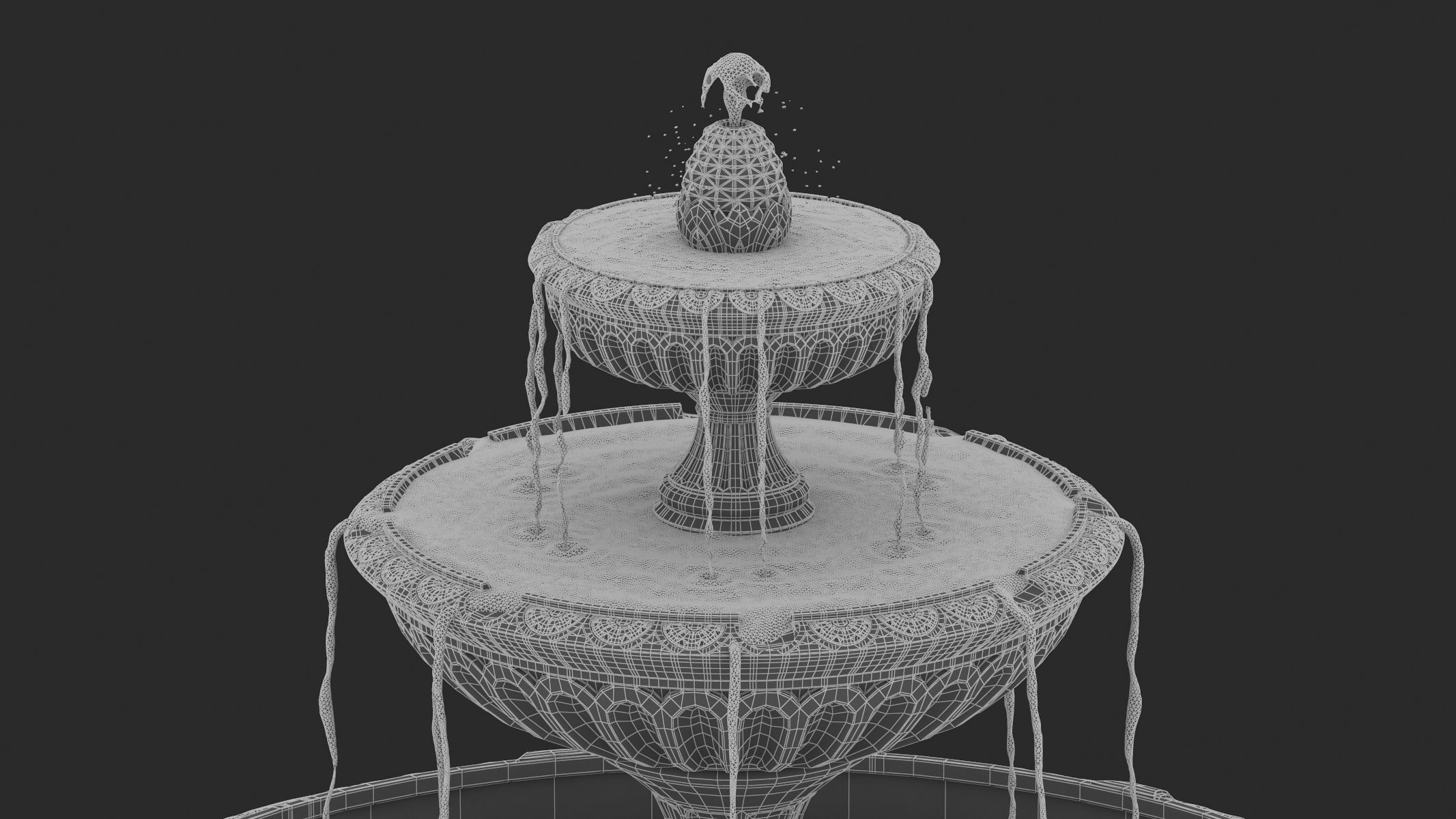 Fountain 05 PBR Realistic Low-poly 3D model_7