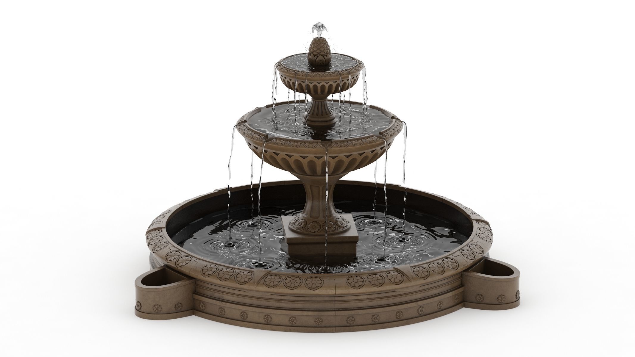 Fountain 05 PBR Realistic Low-poly 3D model_1