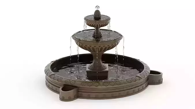 Fountain 05 PBR Realistic Low-poly 3D model