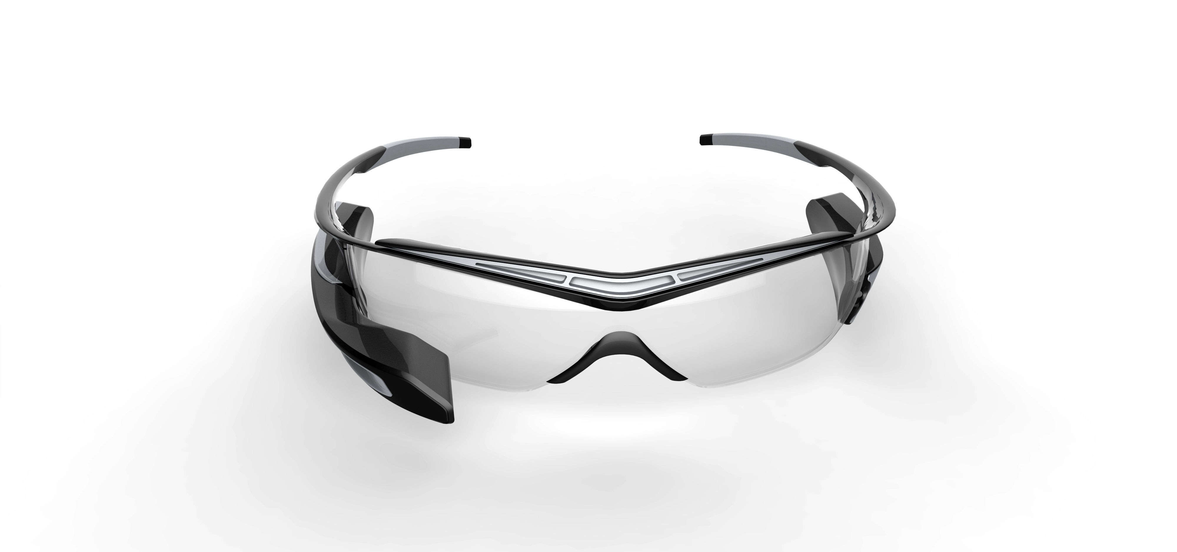 Smart science fiction Glasses 3D print model_1