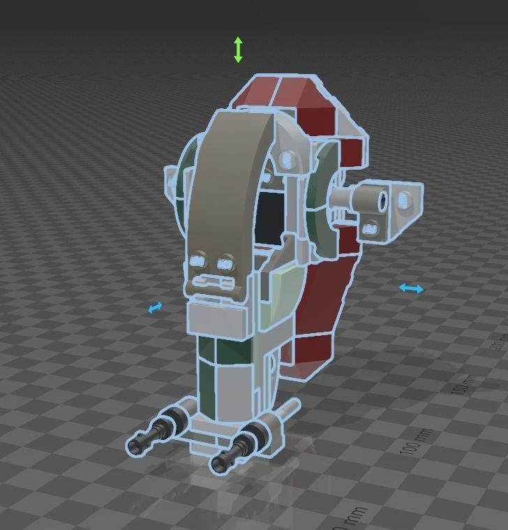 LEGO STAR WARS BOBA FETT STARSHIP MICROFIGHTER 75344 3D model_3