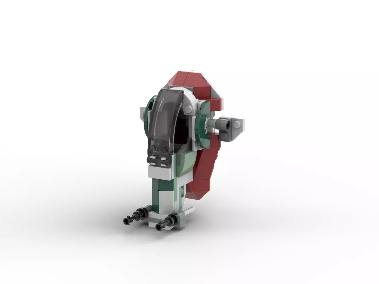 LEGO STAR WARS BOBA FETT STARSHIP MICROFIGHTER 75344 3D model_0
