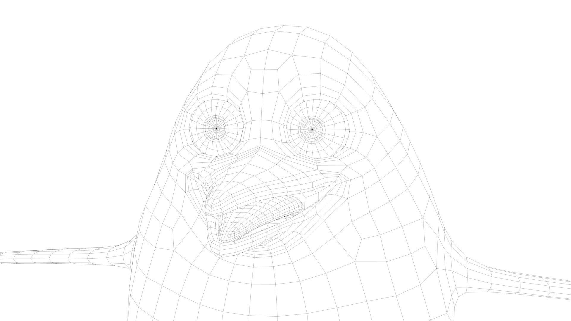 Penguin Low-poly 3D model_17