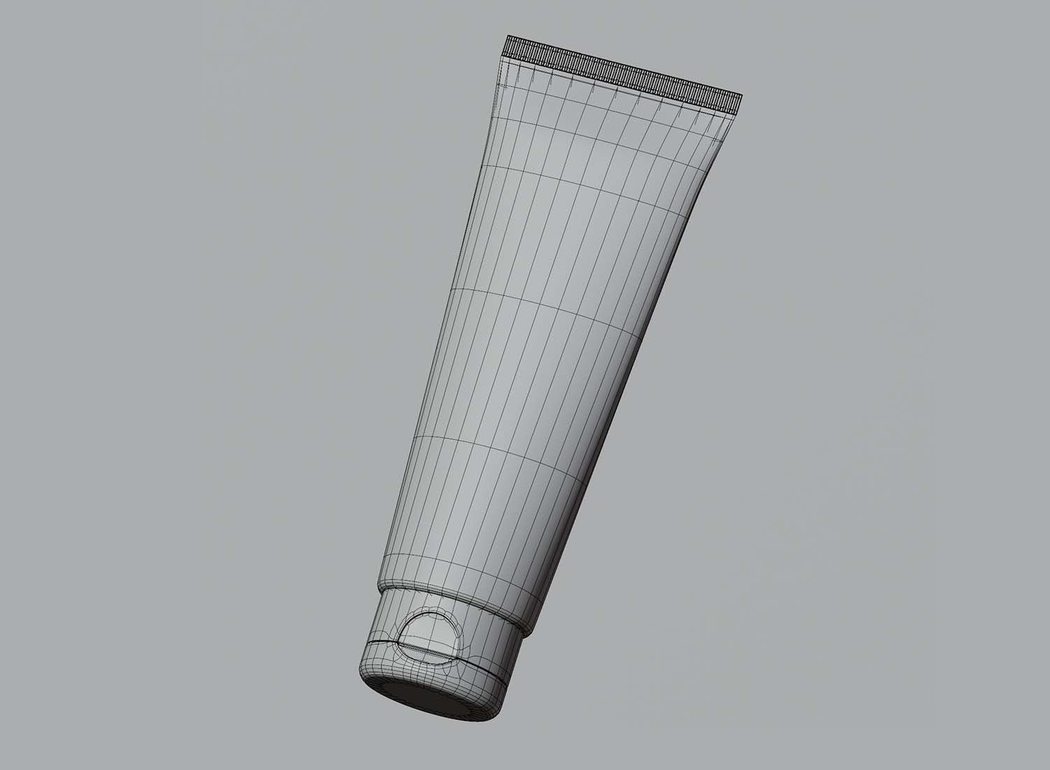 Cosmetic tube High quality 3d model Low-poly 3D model_5