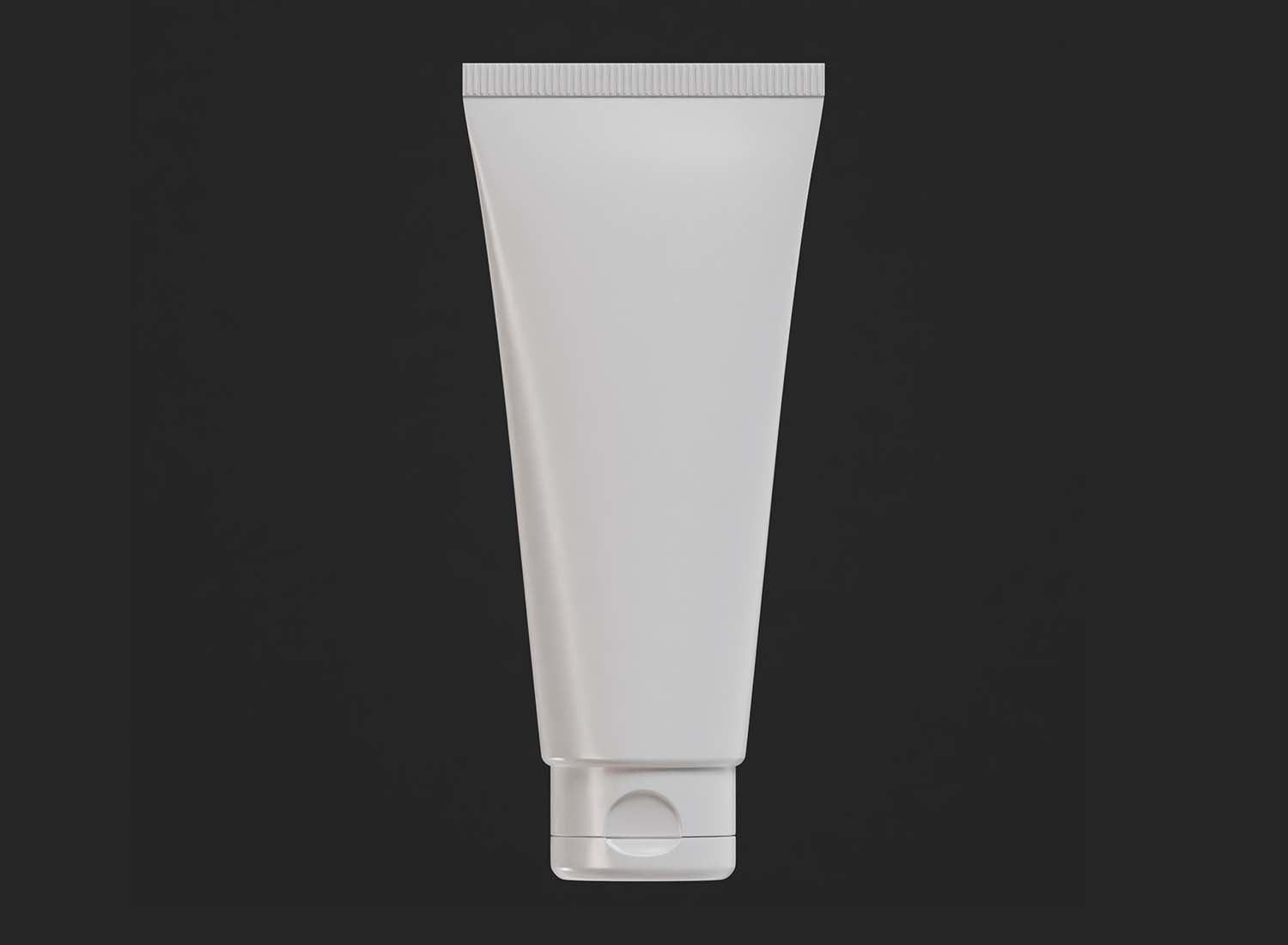 Cosmetic tube High quality 3d model Low-poly 3D model_1