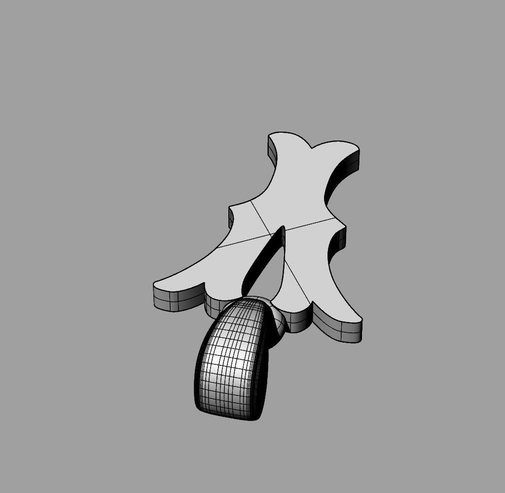 Alphabet Latin Y 3D print model_14