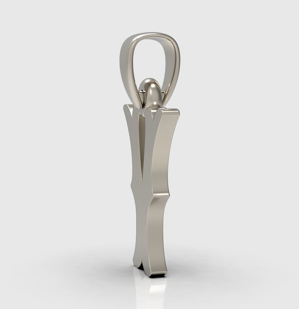 Alphabet Latin Y 3D print model_7