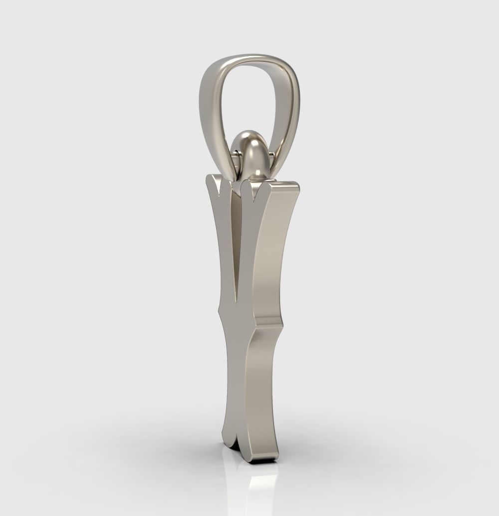 Alphabet Latin Y 3D print model_2