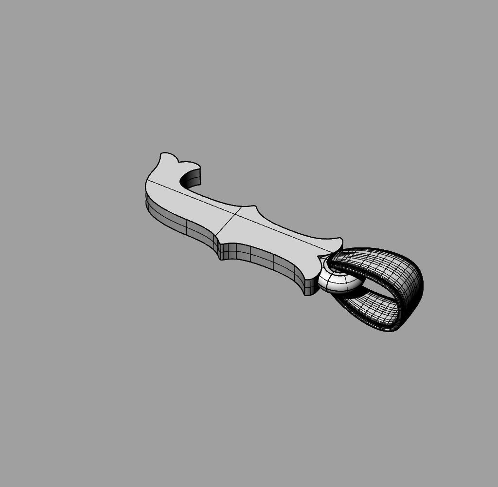 Alphabet Latin J 3D print model_13