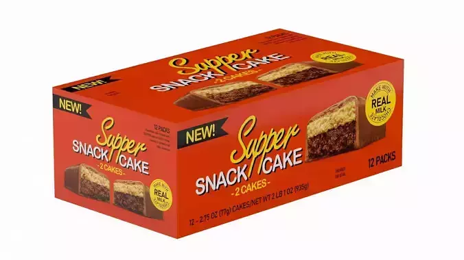 Snack Cakes Low Poly PBR Realistic