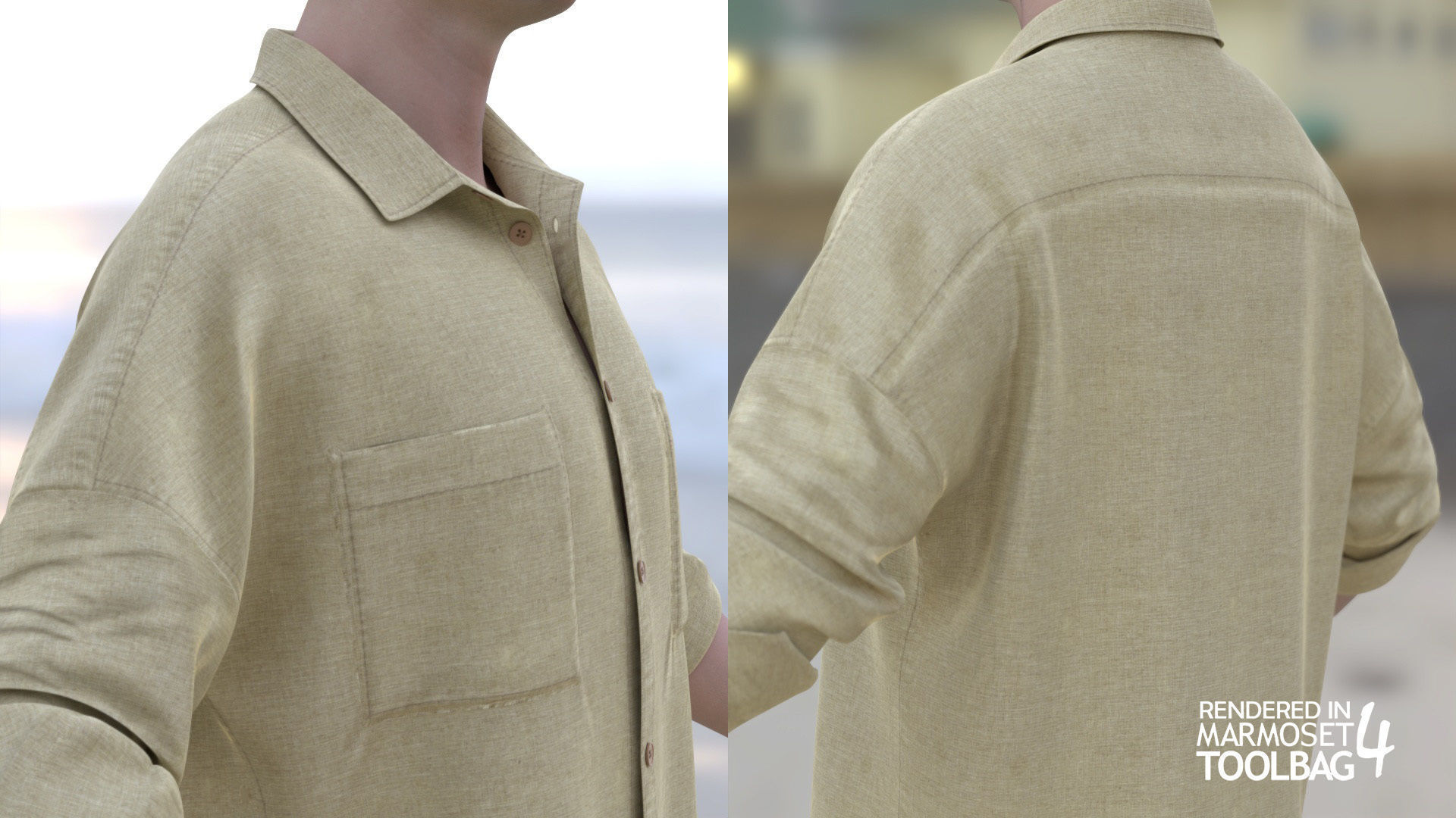 Realistic 3D model of Man - Casual Outfit 9 - Modular - Rigged Low-poly 3D model_11