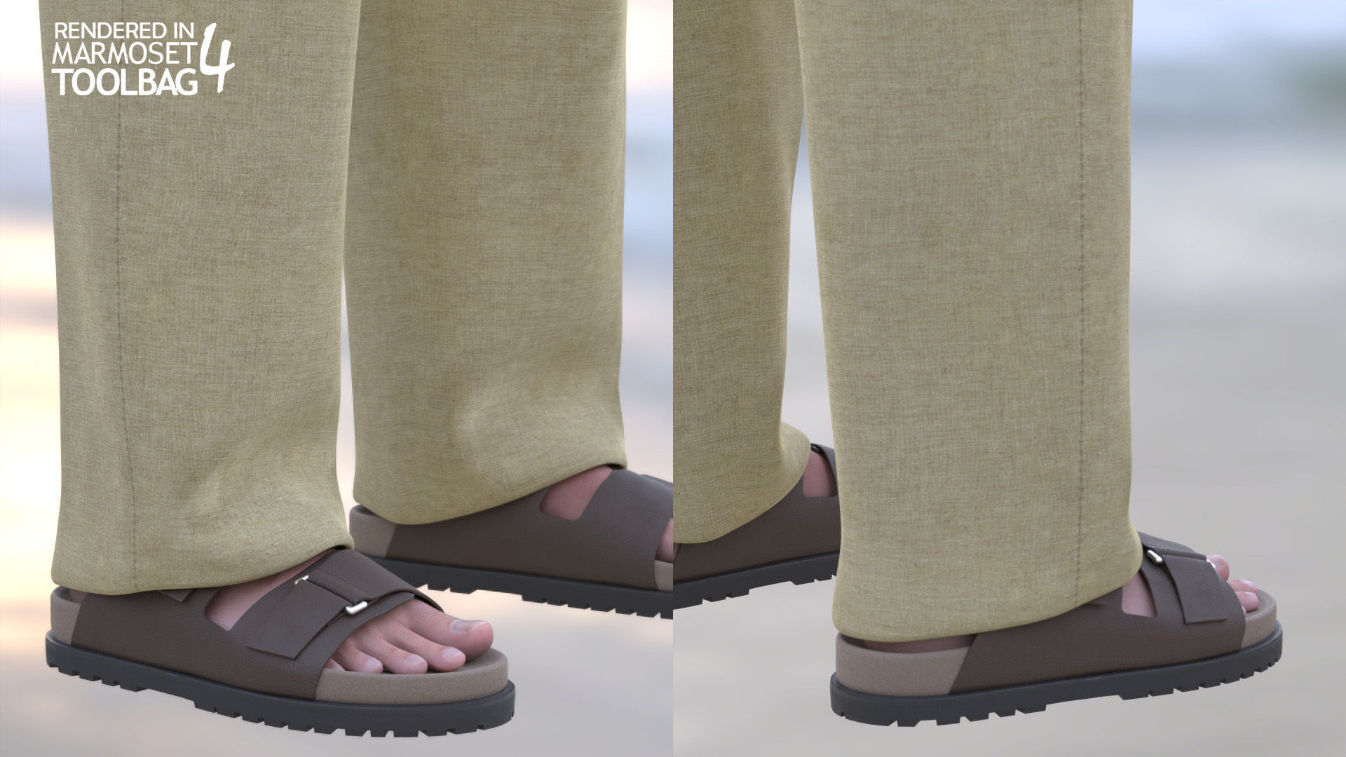 Realistic 3D model of Man - Casual Outfit 9 - Modular - Rigged Low-poly 3D model_10